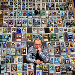 Press release photo of Vladimir Putin playing Magic the Gathering on a large tournament, he's thinking what card he should play, high quality, 8k,
