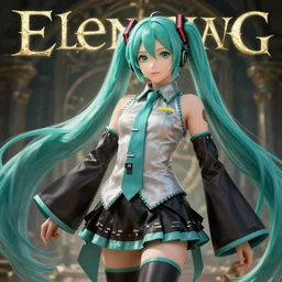 an ultra detailed 3 d render of the voluptuous and god empress hatsune miku as an elden ring boss, 8 k, in the style of a fantasy metal album cover and magic the gathering, volumetric lighting, smooth, highly detailed, digital illustration, octane render, art by albert bierstadt and greg rutkowsi, artstation