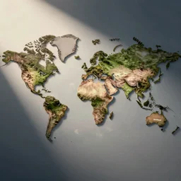 the world map but everything is labeled “fardland”
