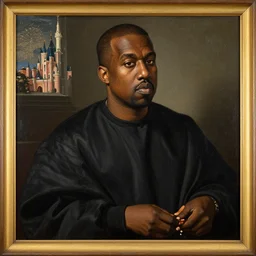 kanye west as walt disney, renaissance painting