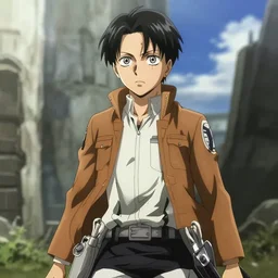 screenshot  from Cowboy Bebop Levy Ackerman from attack on titan