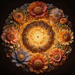 the ouroboros of infinite flower universes, by remedios varo, dichromatism, paradox, volumetric light, insanely detailed and intricate, hypermaximalist, warm colors, dramatic lighting, smooth, sharp focus, extremely detailed, aesthetically pleasing composition