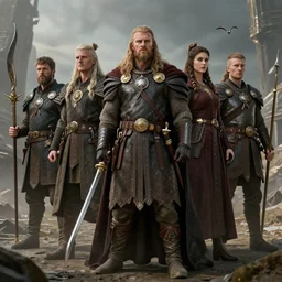 the crusades, techno, vikings, kings, retro futurism, highly detailed, high quality, high resolution
