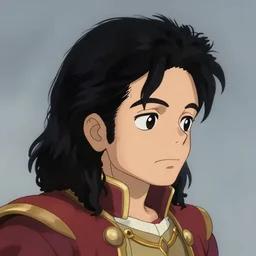 profile view!! macro head portrait of medieval bored king michael jackson, artstation, detailed cartoon, elegant, digital painting, concept art, smooth, sharp focus, illustration, ghibli, makoto shinkai, don bluth, fujita goro, jean giraud, akihiko yoshida, tom whalen 8 k