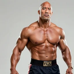 dwayne the rock johnson as jagi in fist of the north star, 4 k