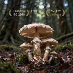 a mushroom forest