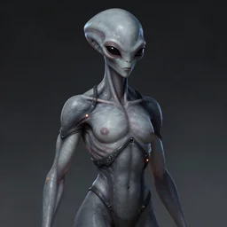 exophilia, handsome, gray alien race, artstation