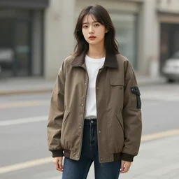 < img alt = girl in a jacket >