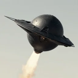 a triple a game concept art of a black torus - shaped spacecraft, spacecraft take off, art by cushart krentz and greg rutkowski, elegant, sharp focus, morandi color scheme, science fiction, illustration, high quality, digital art, hyperrealism, octane render, commission art