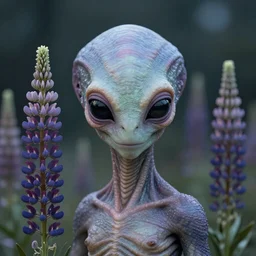 portrait of a lupine alien creature by Nicholas Zalevsky