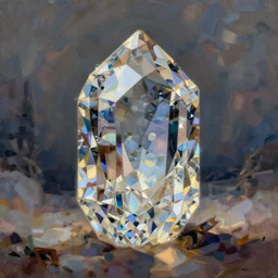a painterly stylized!! crystal!!! by james gilleard