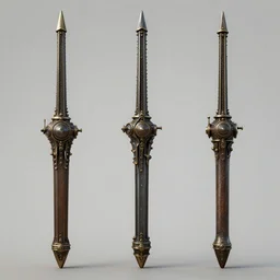 steampunk style weapons, concept art, octane render, art by dishonored