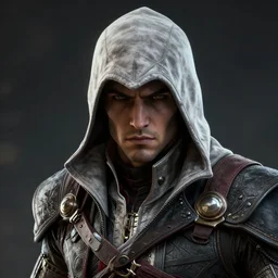 a digital art close up portrait of clockpunk assassin concept art from assassin's creed, handsome young man assassins creed character sheet, 4 k, ultra detail, volumetric lighting, unreal engine, octane render, assassins creed syndicate