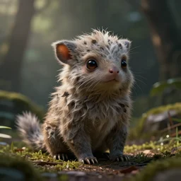 a cute bio mutant creature strange animal fauna