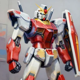 greg manchess portrait painting of armed mega shonen gundam mecha ironman as overwatch character, medium shot, asymmetrical, profile picture, organic painting, sunny day, matte painting, bold shapes, hard edges, street art, trending on artstation, by huang guangjian and gil elvgren and sachin teng