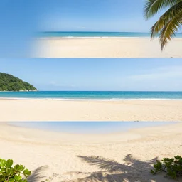 3 6 0 panorama hdr environment map of a beach from baywatch, photograph very high detail focus octane render