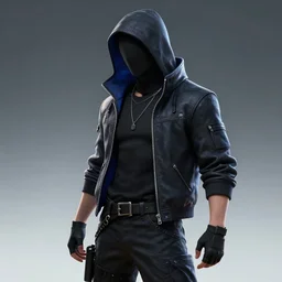 cyberpunk hacker character concept art