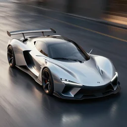 render of futuristic supercar, realistic, detailed
