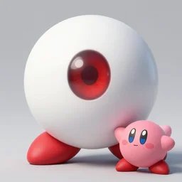 the all seing white sphere with the scarlet eye by Renne Magriette, surrealism, Zero 2 from Kirby 64: The Crystal Shards by Renne Magriette, 0² from Kirby 64: The Crystal Shards by Renne Magriette