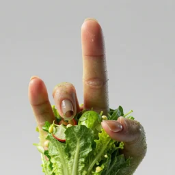 salad fingers. monster with long scary fingers. hyperrealism, octane render, 4 k