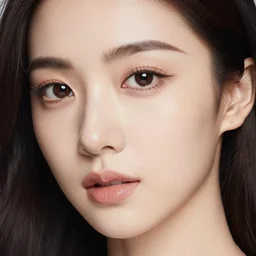 editorial retouched portrait of a beautiful face