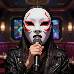 tuxedo mask sings into the microphone, in the background karaoke bar, unreal render, hyper detailed drawing, intricate, anime key visual, manga, digital painting, artstation, hard focus, symmetry, illustration, landscape