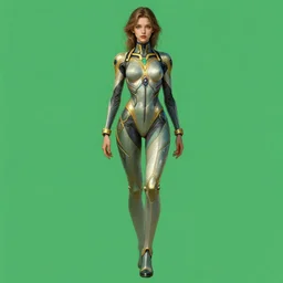 ultra realistic illustration of a beautiful girl in an eva plugsuit, green background for chroma key, hyper detailed, full body, sci - fi, fantasy, intricate, elegant, highly detailed, digital painting, artstation, concept art, smooth, sharp focus, illustration, by artgerm and greg rutkowski and alphonse mucha, trending on artstation