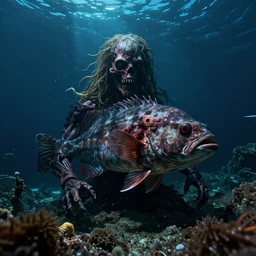 deep sea fish from hell big budget horror film. Photographed in the Mariana Trench.