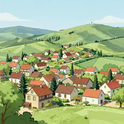 a village in france by didier conrad