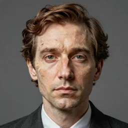portrait photo of a man made from everyday simple objects, Perfect face, extremely high details, realistic, by Giuseppe Arcimboldo, Edward Hopper, Rene Margitte