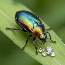 macro photography colorful bugs and jewls