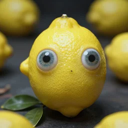 lovecraftian weird lemons with eyes realistic