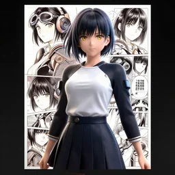 this manga cover does not exist, trending on artstation, 8 k, octane render, detailed lighting, high quality render, aesthetic, unreal engine