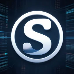 steams of data, digital art, smooth, logo