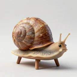 a snail chair. a chair that looks like a snail, detailed