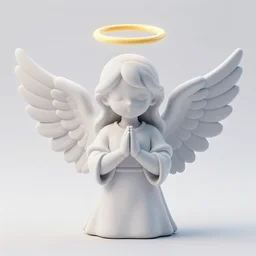 an angel's halo 3 d model, white background, product photography