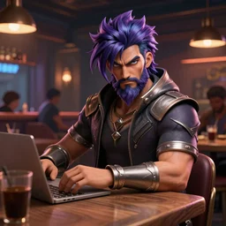 Kassadin from League of Legends in a club, highly detailed, 4K, 3D Render