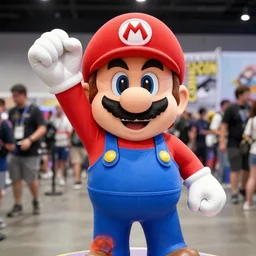 super mario at comic con photo