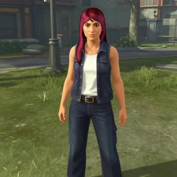 a screenshot of quinn from league of legends in GTA 5