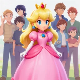 painted portrait of princess peach from super mario, fantastically pastel colors, octane render, matte painting concept art, official fanart behance hd artstation by jesper elsing, by rhads and makoto shinkai and lois van baarle and ilya kuvshinov and rossdraws