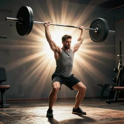 a man lifting weights, sport, epic, motivational