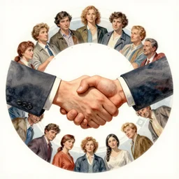the circle complete, greek symbol, diversity team, hand, handshake, highly detailed, digital painting, watercolor, soviet realism, engraving, artstation, concept art, smooth, sharp focus, vivid grunge, manga, illustration, unreal engine 5, 8 k, art by bilibin and kuvshinov and malevich and mucha