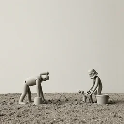 minimalist, muted by aquirax uno star wars. a beautiful sculpture. i grew up on a farm. we worked the land. i helped dad program the agribots.