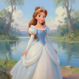 a portrait of a princess in an animated disney backwater bayou movie, oil painting, pale colors, high detail, 8 k, wide angle, global illumination, trending on artstation,