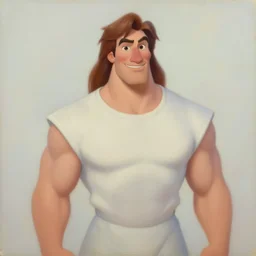 a portrait of a hero in a disney movie, oil painting, pale colors, high detail, 8 k, wide angle, trending on artstation,