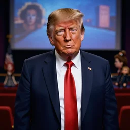 donald trump trolls doll, cinema still