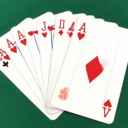 detailed illustration of poker cards by alena aenami and annato finnstark