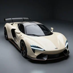 an alabaster futuristic sports car