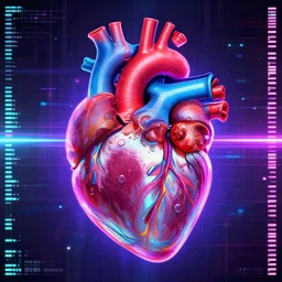 organ, medical heart!!! vaporwave, matrix