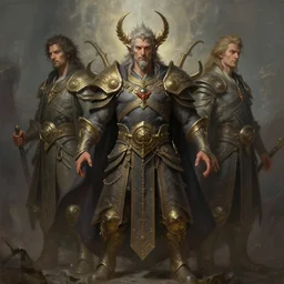 digital _ painting _ of _ mythical god _ by _ filipe _ pagliuso _ and _ justin _ gerard _ symmetric _ fantasy _ highly _ detailed _ realistic _ intricate _ port